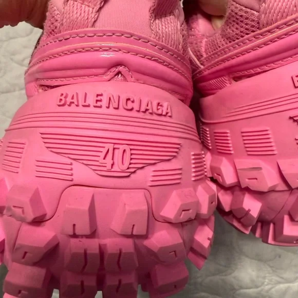 Balenciaga Bouncer Sneakers Women’s Size 10 Chunky Sole Pink Stunning - Picture 13 of 14